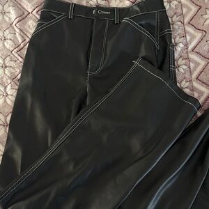 Dynamite Black Faux Leather Pants